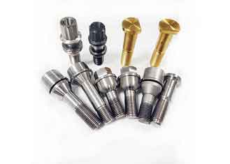 China M14 X 30 Titanium Bolts Screws 1.5mm Car Wheel Ti Screw Corrosion Resistance supplier