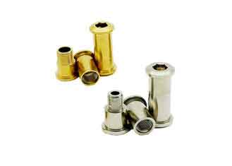 China Ti Bike Bolts Titanium Lock Screw For Birdy Nut Hex Pair Male / Female Thread supplier