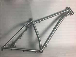 China Gr9 Titanium Bike Parts 700C Road Bike Frame Titanium For Flat Disc Brake supplier