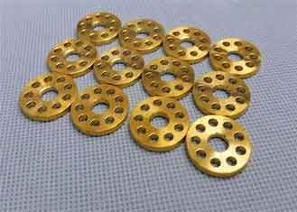 China Gr5 Hollow Titanium Gasket Washer Exhaust Washer Gold Color M6 O Ring supplier