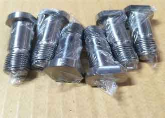 China Gr5 Titanium Custom Wheel Lug Bolts with Cutting Head Type PVD Golden Color supplier