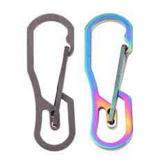 China EDC Outdoor Titanium Camping Parts Colorful Hook Carabiner With Good Strength supplier