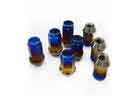 China Custom Nuts And Bolts Blue Lug Nuts M12 X 1.5 Universal Racing Wheel Nuts factory