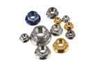 China DIN6923 M10 Titanium Nuts And Bolts Flange Hex Nut For RC Buggy Racing Car factory