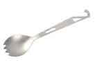 China Silver Portable Titanium Fork Spoon Light Weight For Outdoor Hiking Cutlery factory
