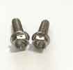 China Motorcycle Parts M6 x 1.0 x 30mm Titanium Hex Head RACE Flange Drilled Bolts with Lock Safety Wire factory
