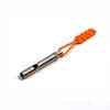 China Camping Loud Referee Edc Metal Titanium Survival Whistle 220 * 5mm Silver Color factory