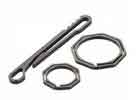 China Lightweight Outdoor Camping Carabiner Titanium Octogonal Ring 7cm X 0.8cm X 0.4cm factory