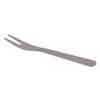 China Silver Color Titanium Camping Parts Titanium Outdoor Cookware Fruit Fork With Handle factory