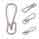 EDC Outdoor Titanium Camping Parts Colorful Hook Carabiner With Good Strength supplier