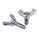 Silver Color Metric Titanium Screws Wing Bolt And Nut Customized For Motorcycle supplier