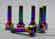 Light Weight Colorful Gr.5 Titanium Alloy Lug Bolts For Racing Car Bolt Taper Head Bolt M14 X 1.5 supplier