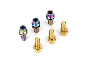 TC4 Titanium Metric Bolts Hex Head W / Washer MTB Ti Bolts For Mountain Bikes