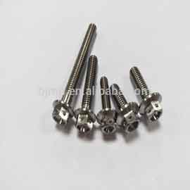 M6 M8 M10 M12 Titanium Race Parts Hex Flange Head Bolts With Drilled Hole